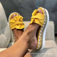 New Arrivel Ladies sandalia 2021 mujer luxury gg chaussur sendal sandles bowknot chanclas platform female slipper women sandals